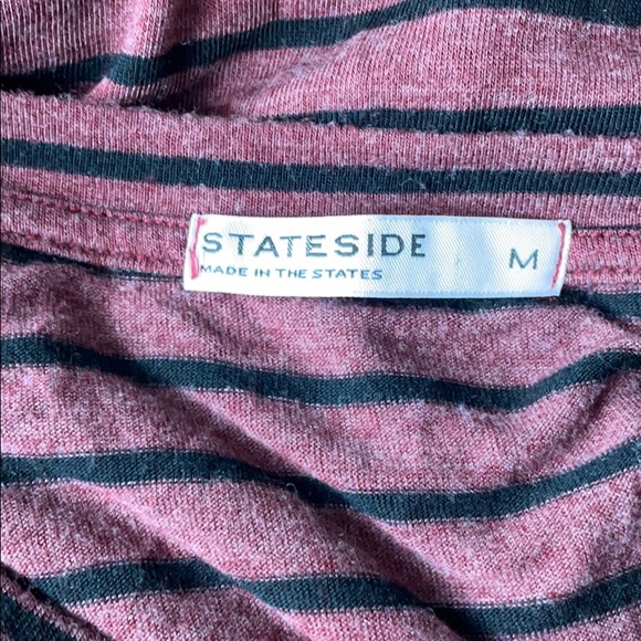 STATESIDE Short Sleeve Cold Shoulder Top Sz M - Picture 6 of 6